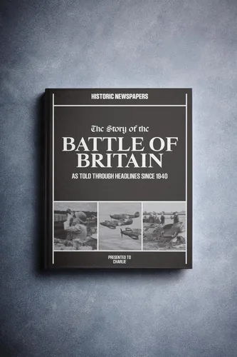 Miniatura 14 de Signature gifts Libro de historia de periódico de guerra personalizado – Regalo educativo de recuerdo de guerra contado a través de la cobertura