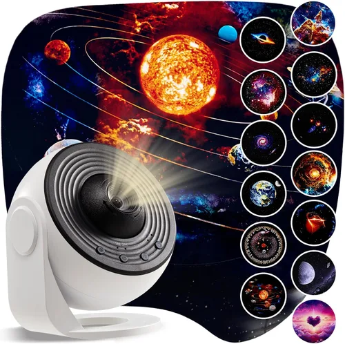 Miniatura 7 de XQBX Proyector de galaxia de huevo de dinosaurio un proyector Aurora con altavoz Bluetooth y ruido blanco, regalo de San Valentín para ella/él