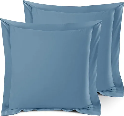 Miniatura 68 de Nestl Juego de 2 fundas tipo sham de almohada suaves - Fundas de almohada de microfibra de doble cepillado - Fundas de almohada de cama premium