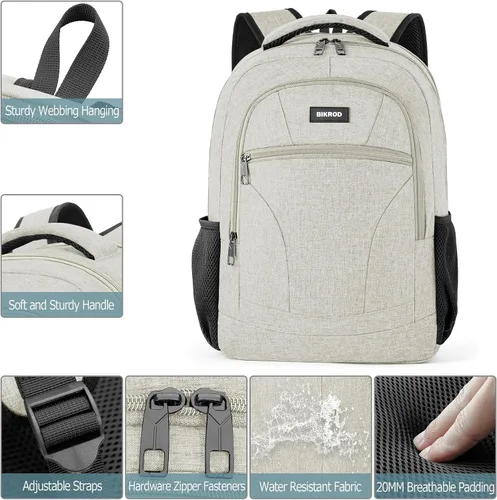 Miniatura 3 de BIKROD Mochila para niños y hombres, mochila escolar para adolescentes y niñas, mochila ligera e informal para la escuela secundaria, mochila