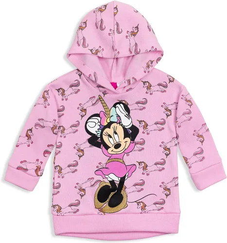 Miniatura 2 de Disney Minnie Mouse - Conjunto de sudadera con capucha y pantalones de vellón para bebés y niñas pequeñas Rojo