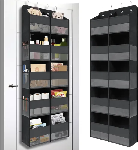 Giraffe Creation Organizador colgante para colgar sobre la puerta con 10 bolsillos de gran capacidad, almacenamiento ideal para armario, baño,