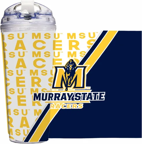 Miniatura 90 de Rico Industries Taza acrílica NCAA estándar de 24 onzas con tapa con bisagra, taza de doble pared oficialmente licenciada con pajita