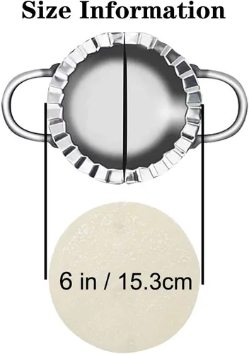 Miniatura 3 de Prensa para Empanadas y Ravioles de Acero Inoxidable, Molde AUAM para Dumplings Pierogi - Molde para Wonton, Herramienta Fácil para Envoltorio