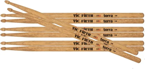 Miniatura 11 de Vic Firth 5ATN Terra - Baquetas de madera, punta de nailon, paquete de 4 pares