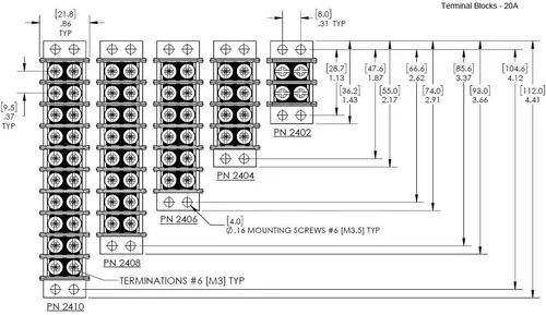 Miniatura 2 de Bloques de terminales Blue Sea Systems 20A - 65A