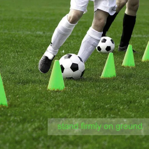 Miniatura 7 de Health Gear - 10 conos de entrenamiento de fútbol, conos de tráfico de entrenamiento de 3 pulgadas, marcador de soporte de entrenamiento de fútbol