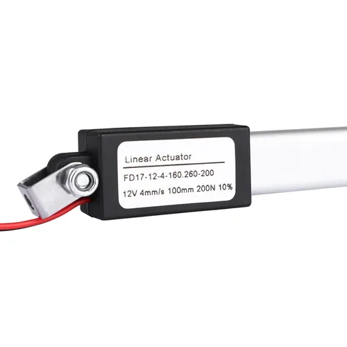 Miniatura 6 de Mini Actuador Lineal Eléctrico 12V, Actuador Lineal Impermeable de Carrera de 4", Velocidad 4mm/s, 200N/45lb, con Soportes de Montaje para Coche RV