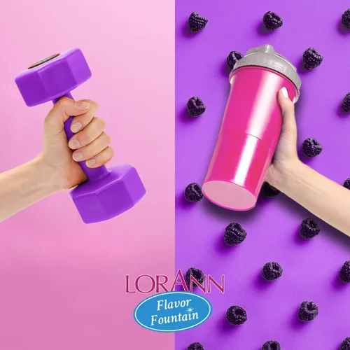 Miniatura 4 de LorAnn Fuente de sabor a frambuesa negra, botella de 4 onzas