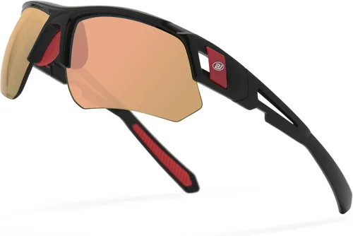 Miniatura 9 de Gafas de sol de golf para hombres y mujeres, gafas de sol deportivas sin montura con protección UV400 Bj01/Marco Negro Lente Verde