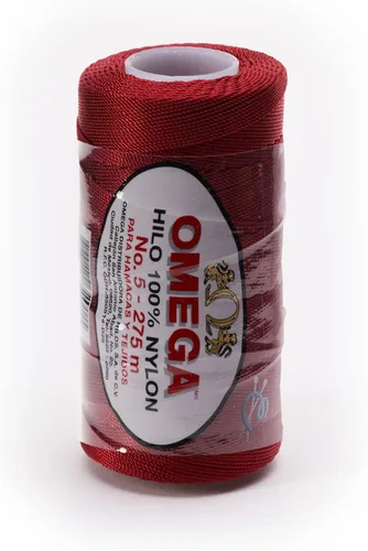 Miniatura 5 de Nylon NO.5 by Omega - Cuerda fuerte 100% nailon para ganchillo fino y manualidades - Color: 04 amarillo claro
