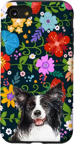 Miniatura 17 de Funda para iPhone 14 Border Collie Ditsy Flower Floral Pattern para mujer