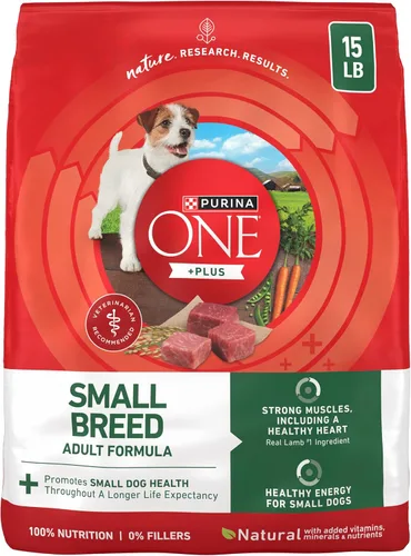 Miniatura 10 de Purina One SmartBlend - Fórmula Natural de Cordero Alimento Seco para Perros Adultos, Razas pequeñas