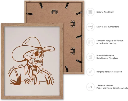 Miniatura 2 de Poster Master Póster de You've Yeed Your Last Haw - Impresión retro de vaquero marrón - Arte occidental - Arte moderno - Arte del salvaje oeste
