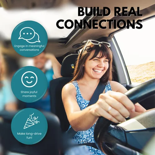 Miniatura 2 de ? WORD TEASERS Road Trip America - Juego de viaje por carretera y inicio de conversación - Juego de preguntas familiares sobre lugares para visitar