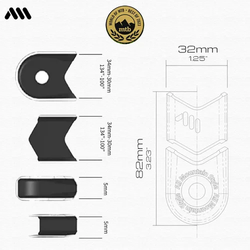 Miniatura 3 de Protección de Botas de Bielas para Bicicleta de Montaña y Gravel - 4 Piezas de Funda Protectora de Bielas para Brazos de Bicicleta - Protección