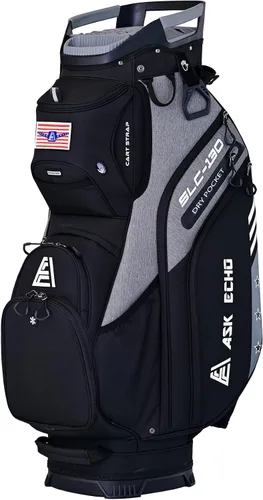 Miniatura 9 de ASK ECHO Soundless-Series - Bolsa para carrito de golf con 15 divisores, parte inferior con bloqueo de agarre