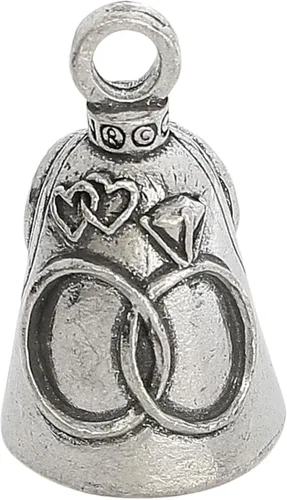 Miniatura 59 de Guardian Bell Good Luck Bell w/Keyring & Black Velvet Bag Motorcycle Bell Lead-Free Pewter Made in USA Phoenix Biker