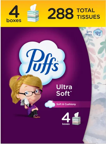 Miniatura 17 de Pañuelos Puffs Ultra Suaves Sin Loción, 10 Cubos, 56 Pañuelos Por Caja