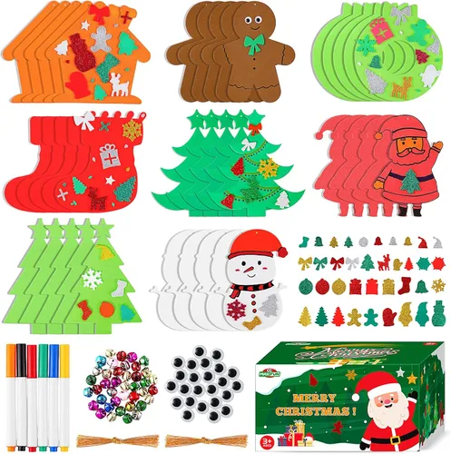 Miniatura 10 de Max Fun 332 piezas de manualidades de Halloween para niños, actividades de Halloween, calabazas de espuma para manualidades, kits de regalo, juego