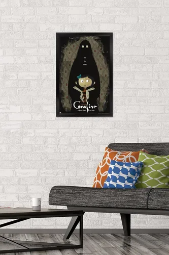 Miniatura 2 de Trends International Coraline Ghost Story - Póster de una hoja para pared, 22.4 pulgadas de largo x 14.7 pulgadas, versión enmarcada en negro