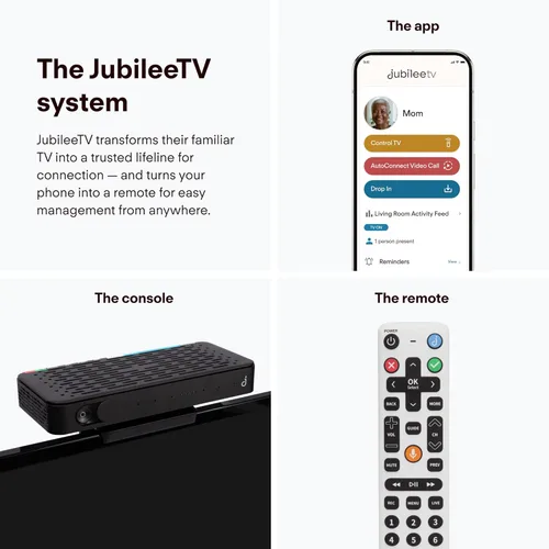 Miniatura 6 de Sistema de cuidado remoto JubileeTV para personas mayores: mantente conectado a través de su televisor Controla la TV de forma remota desde tu