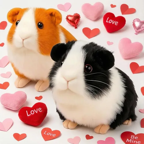 redaica 2 piezas de animales de peluche de cobaya - 7.9 pulgadas de peluche realista, lindos juguetes de cobaya para niños, muñeco de mascota de