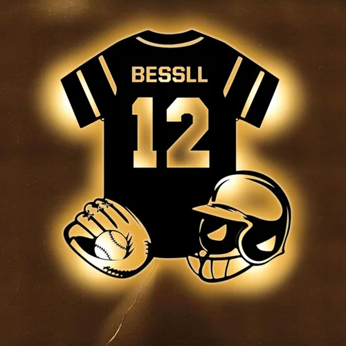 Miniatura 17 de Letrero de neón personalizado de jersey de fútbol americano, letreros de neón LED de fútbol americano para decoración de pared, alimentado por USB