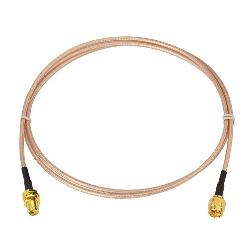 Miniatura 3 de BINGFU Cable de extensión de antena SMA macho RG316 para montaje en mamparo hembra de 3.3 ft, 3 pies, paquete de 2 unidades compatible con 4G LTE