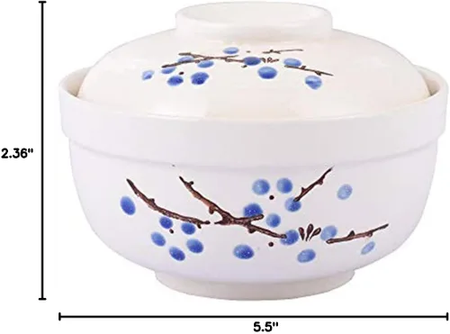 Miniatura 7 de Tazones de ramen con tapa, estilo japonés, de 27.5 onzas, tazón grande de fideos instantáneos para sopa, arroz y gachas de avena, microondas, horno