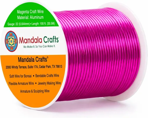 Miniatura 240 de Mandala Crafts - Alambre de aluminio anodizado de 8 calibre para hacer joyas - 9.75 m de alambre flexible negro colorido - Flexible para bonsái