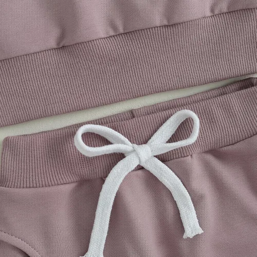 Miniatura 4 de Fernvia Ropa para bebé niña de 3, 6, 9, 12, 18 y 24 meses, conjuntos de sudadera de manga larga + pantalones