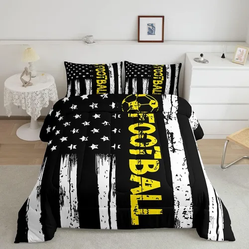 Miniatura 35 de Erosebridal Juego de edredón de béisbol tamaño individual, juegos de ropa de cama deportiva para niños, edredones y juegos de ropa de cama de nido