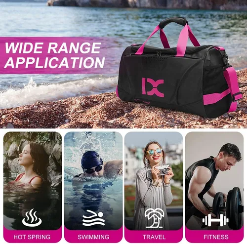 Miniatura 5 de Sports Gym BagINOXTO Travel Duffel Bag with Dry Wet Pocket And Shoe CompartmentFor Women and Men40L Fitness Waterproof Weekender Bag For Swim Sports