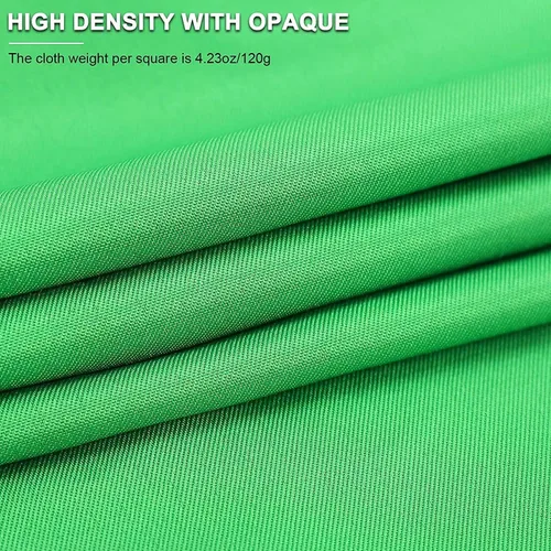 Miniatura 2 de Aimosen Fondo de pantalla verde de 10 x 7 pies para fotografía, hoja de fondo virtual de Chromakey para reuniones de zoom, cortina de tela