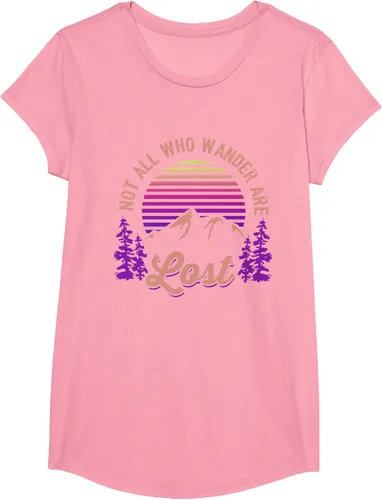 Miniatura 102 de Not All Who Wander Are Lost Vintage Mountains - Camiseta de senderismo, Negro, S