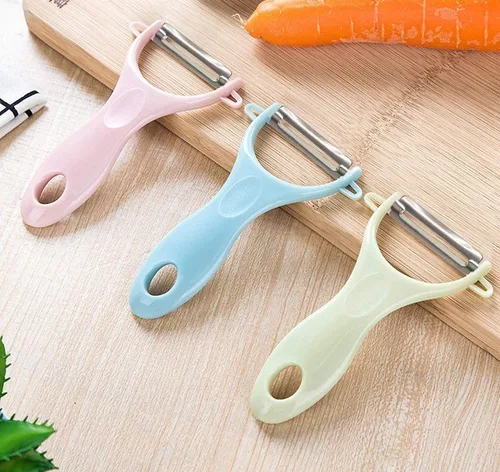 Miniatura 6 de Peladores de patatas, 3 unidades, peladores de frutas, peladores de patatas, pepino, manzana, peladores de verduras originales para cocina, juego