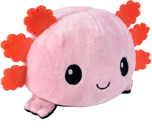 Miniatura 7 de TeeTurtle - El Axolotl de peluche original reversible - Azul + Negro - Lindos animales de peluche sensoriales para mostrar tu estado de ánimo Azul +