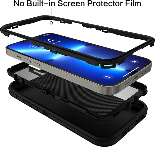 Miniatura 5 de MXX Funda compatible con iPhone 13 Pro Max, 3 capas súper protectoras, cuerpo resistente, resistente a golpes y polvo, diseñada para Apple 13 Pro