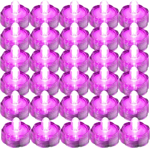 Miniatura 15 de Luces led muy brillantes, sumergibles, color té, para fiestas, bodas Azul