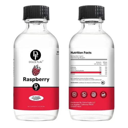 Miniatura 7 de Dolce Flav Extracto de Frambuesa – 2 onzas de saborizante concentrado de frambuesa soluble en aceite, kosher, sin azúcar, para chocolates, caramelos