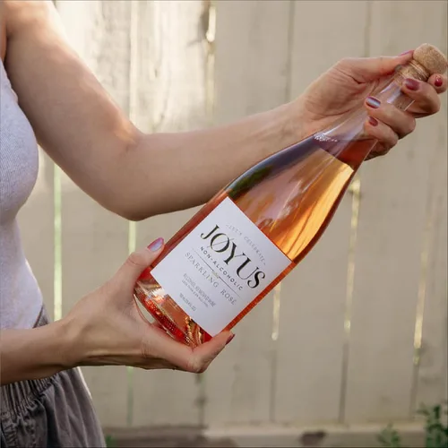 Miniatura 6 de Joyus - Vino espumoso sin alcohol, galardonado y mejor vino desalcoholizado de su clase, complejo y seco, bajo en azúcar y bajo en calorías, 25.4 fl