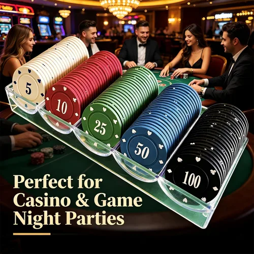 Miniatura 9 de SEETOOOGAMES Casino Poker Chips Denominations