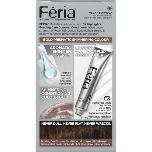 Miniatura 3 de L'Oreal Paris Feria - Tinte permanente multifacético y brillante, 45 French Roast (castaño bronceado intenso), paquete de 1 45 Asado francés
