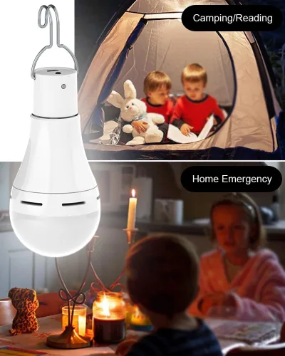 Miniatura 6 de Bombillas recargables USB con control remoto, 4 modos de luz + temporizador, batería recargable de 1200 mAh, bombillas LED portátiles para tienda