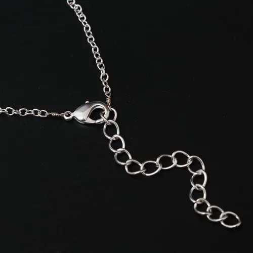 Miniatura 7 de Gempires Natural Howlite Heart Crystals Pendant Necklace, Silver Plated 18 + 2 Inch Adjustable Chain (Howlite)