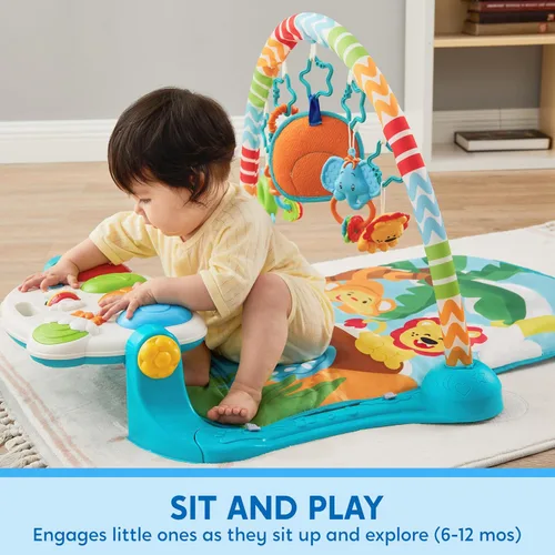 Miniatura 3 de SYNCFUN Alfombra de juego para bebé, juguetes para el tiempo de barriga, juguetes de aprendizaje musical para bebés de 0 a 6 meses, adorable