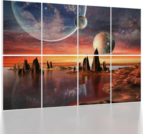 Miniatura 11 de UMIACOUSTICS 8 paneles acústicos artísticos de 0.7 pulgadas de grosor, total de 47.2 x 31.5 pulgadas, paneles de pared acústicos decorativos que