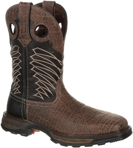 Miniatura 2 de Durango Maverick XP Botas de trabajo impermeables con punta de acero, Chocolate Safari Elephant Blk