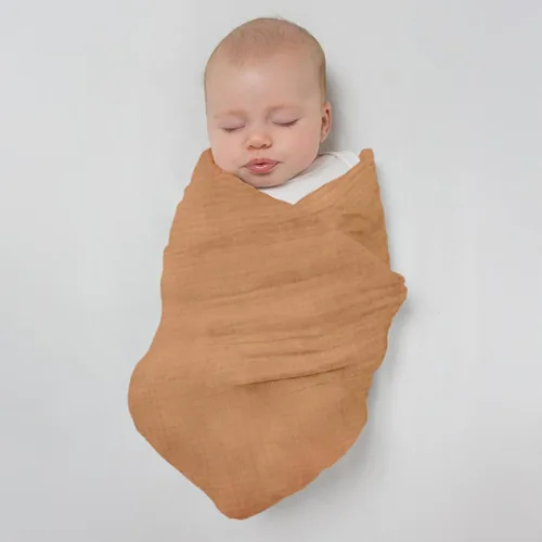 Miniatura 8 de SwaddleDesigns Mantas Envolventes de Muselina de Algodón, Juego de 4, Manta de Recepción para Bebés Recién Nacidos, Registro de Bebés y Regalo, Días